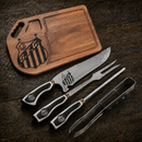 Kit Churrasco Santos 5 Peças com Faca de 10 Polegadas